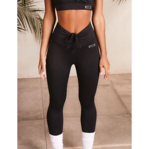 Bo+Tee Sprint Slinky Scrunch Bum Leggings Black Small